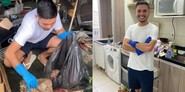 ‘A faxina mudou a minha vida’, diz influenciador de Manaus que bateu 1 milhão de seguidores