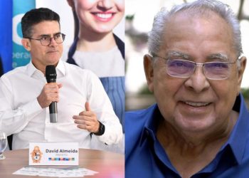 Prefeito David Almeida homenageia Amazonino Mendes com nome de avenida e parque em Manaus