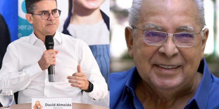 Prefeito David Almeida homenageia Amazonino Mendes com nome de avenida e parque em Manaus