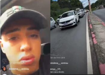 Assaltante faz live durante ação criminosa e viraliza na internet: ‘vamos pegar outro’