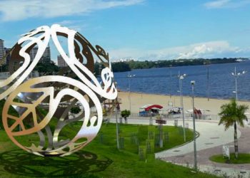 Escultura de 5m de diâmetro na Ponta Negra será símbolo do Prêmio United Earth em Manaus