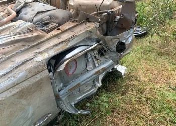 Assaltante faz família refém no AM e morre após capotar várias vezes durante fuga