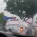Vídeo: Condutor bêbado atinge viatura da PM que havia parado por causa de carro capotado em Manaus; vídeo