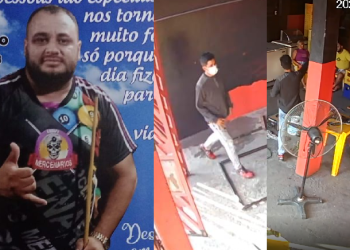 Câmeras flagram dono de bar sendo executado a tiros ao lado de esposa em Manaus; vídeo
