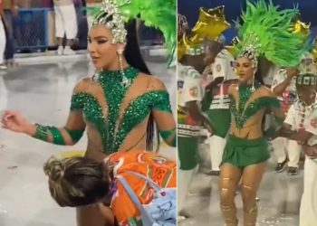 ​Musa da Grande Rio perde o tapa-sexo na avenida: “…minha flor ficou toda de fora”