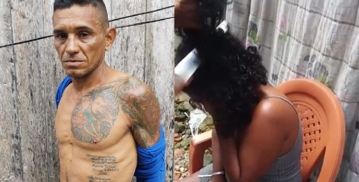 Vídeo: Homem é preso após cortar cabelo de mulher com facão: ‘Pra tu me respeitar’