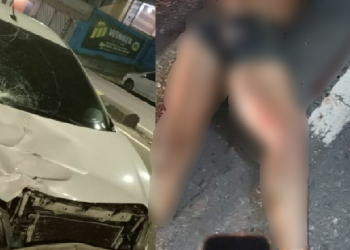 Vídeo: Jovem que seria usuária de drogas surge na frente de carro em Manaus e morre atropelada