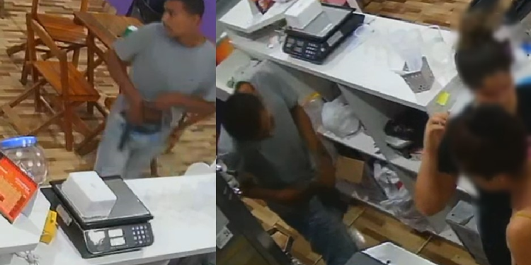 Funcionárias do Açaí Frozen na ZL de Manaus são rendidas por criminoso; vídeo
