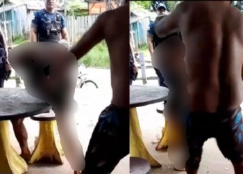 Vídeo: Pai espanca o filho que não quis ir pescar com ele e acabou preso por roubo