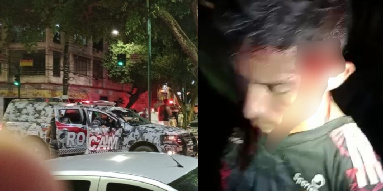 Vídeos: Após fuga e tiros, trio é preso no Centro de Manaus por roubar motorista de aplicativo