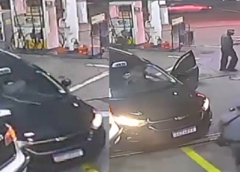 Taxista joga o próprio o carro em cima de viatura da PM para fugir de sequestro