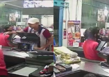 Câmeras registram trio invadindo mercadinho no ‘Jorge Texas’ durante a noite e assaltando