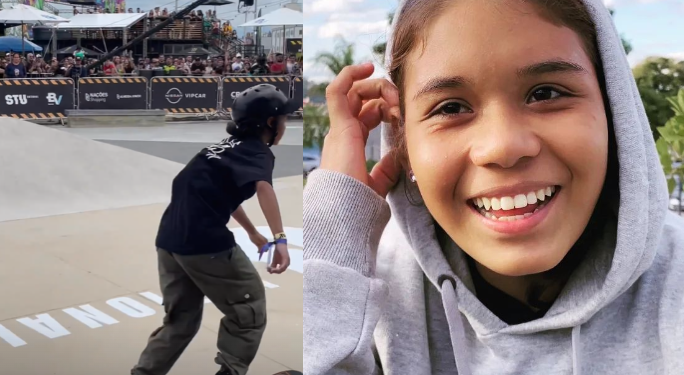Amazonense Daniela Vitória, nossa ‘fadinha’ do skate, brilha em competição em Criciúma