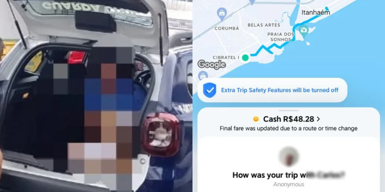 Jovem se joga de carro em movimento após motorista dizer que a levaria a ‘lugar bonito para chorar melhor’ e mudar rota