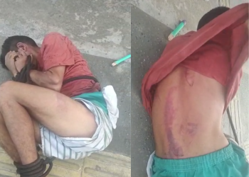 VÍDEO: Ladrão leva lambada de terçado após dona flagá-lo roubando lanchonete