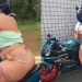 Conheça ‘Miau’, tatuada que viralizou ao pilotar R3 na Ponta Negra de fio dental