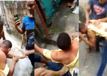 Bandido leva surra de moradores após roubar mulher na Lagoa Verde