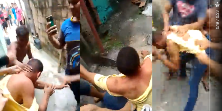 Bandido leva surra de moradores após roubar mulher na Lagoa Verde