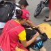 Bombeira Mirim de 13 anos presta socorro à vítima de acidente de trânsito em Manaus