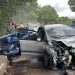 Caminhoneiro não consegue frear durante acidente e engaveta 4 carros no Turismo