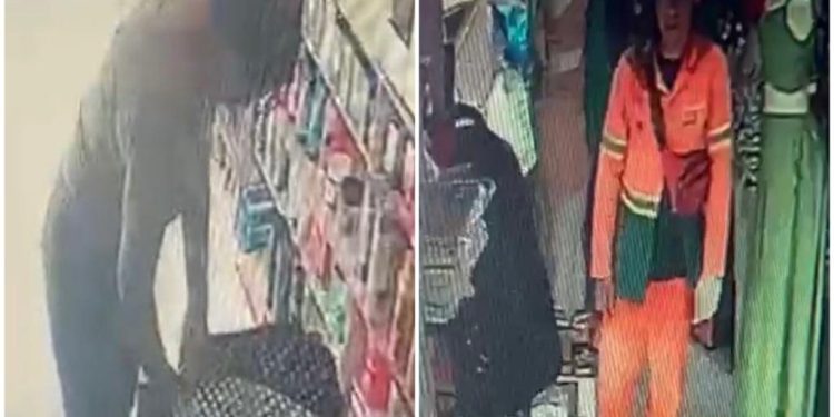 Vestido de gari, homem assalta loja no Lírio do Vale com ajuda de mulher