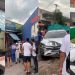 Vídeo mostra momento em que carreta desgovernada invade drogaria na Rodrigo Otávio