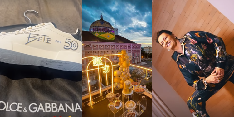Empresária da Fábrica de Eventos usa look de R$ 50 mil e faz festa luxuosa de 50 anos em Manaus; veja