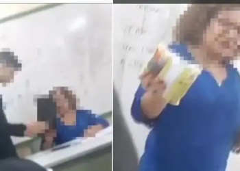 Vídeo: No Dia da Mulher, aluno debocha de professora negra presenteando-a com Bombril