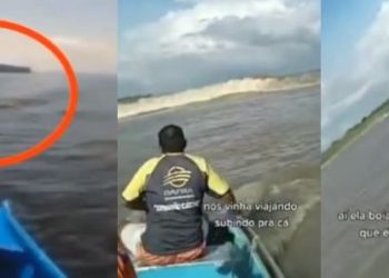Vídeo: ribeirinhos fogem de animal misterioso e temem ser a cobra grande no Amazonas: ‘bora sair fora’
