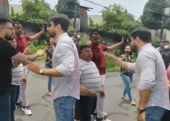 No Belvedere, instalação do ‘SMC’ gera confusão entre deputado e funcionário da Amazonas Energia