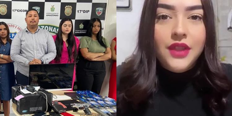 Vídeo: ‘Só servia água e café’, diz jovem presa com quadrilha do ‘Golpe da Imobiliária em Manaus