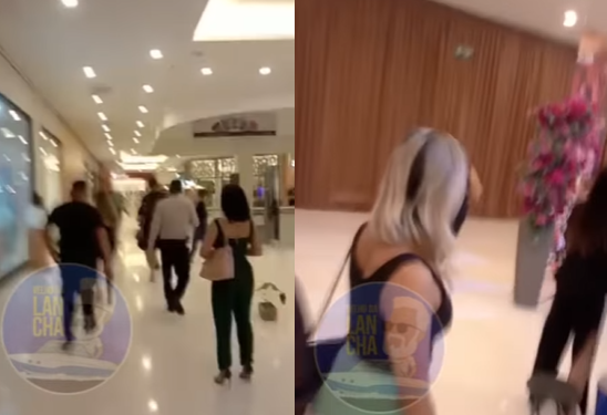 Vídeo: Mulher encontra o maridão com a outra no Shopping Ponta Negra e arma o barraco: ‘Ele é pobre’