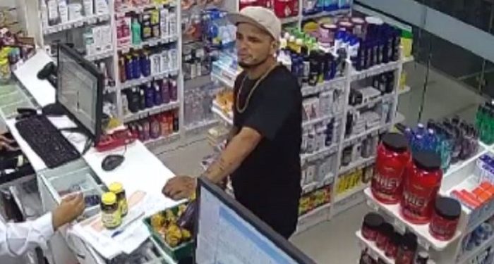 Ladrão que roubou drogaria no Alvorada é procurado pela Polícia Civil