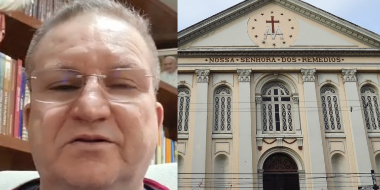 Pároco da Igreja dos Remédios diz que número alto de assaltos fez segurança armada ser contratada