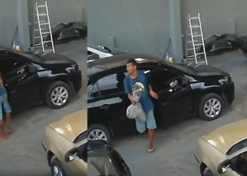 Vídeos: Ladrão da Praça 14 é pego por câmeras furtando oficina e ainda manda ‘cotoco’