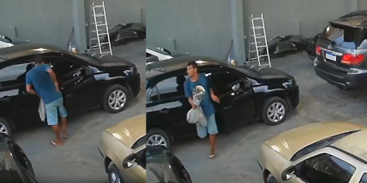 Vídeos: Ladrão da Praça 14 é pego por câmeras furtando oficina e ainda manda ‘cotoco’