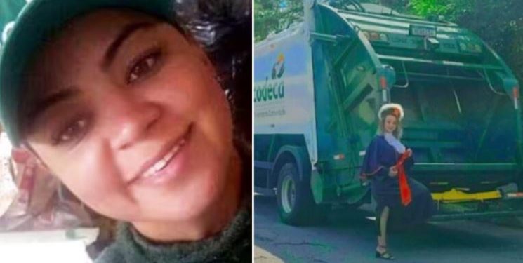 Ex-gari se forma em Direito e faz ensaio ao lado do caminhão de lixo: ‘orgulho do meu trabalho’
