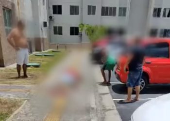 Vídeo: Condomínio Conquista Flores é palco de execução a tiros nesta sexta-feira