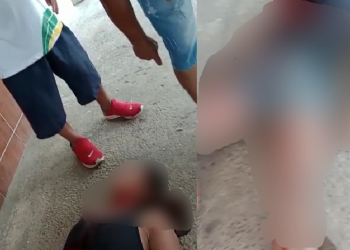 Vídeo: Supostamente por causa de macho, amigas brigam e uma termina esfaqueada em Manaus