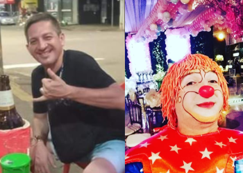 Vídeo: ‘Palhaço Creme de Leite’, irmão do ‘Palhaço Goiabada’, é morto a facadas em bar no Alvorada