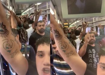 Vídeo: Jovem canta ponto de Exu durante ‘culto’ evangélico em vagão e polemiza: ‘Desrespeito’