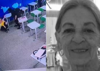 Professora de 71 anos esfaqueada por aluno não resiste e vídeo mostra momento do ataque; veja