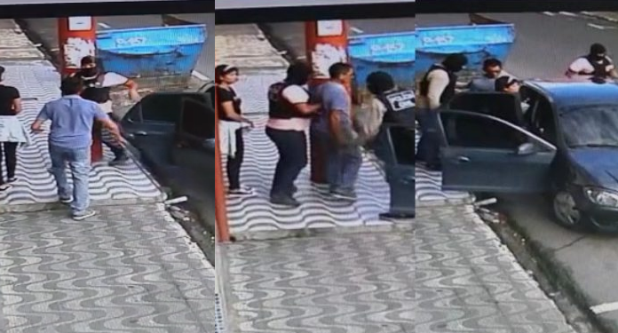 Vídeo mostra casal sendo sequestrado no Centro de Manaus; eles levaram R$ 20 mil