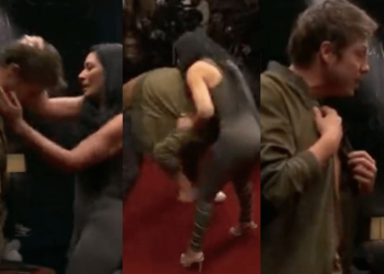 Vídeo: Simaria dá soco e quase derruba Porchat e é chamada de ‘sem noção’