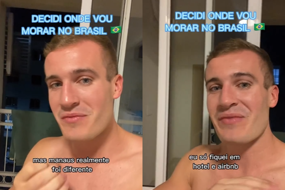 Australiano mostra apartamento que alugou para morar em Manaus e anuncia show de stand up