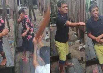 Vídeos: tribunal do crime pune a pauladas suspeitos de assalto a mercadinho na Glória