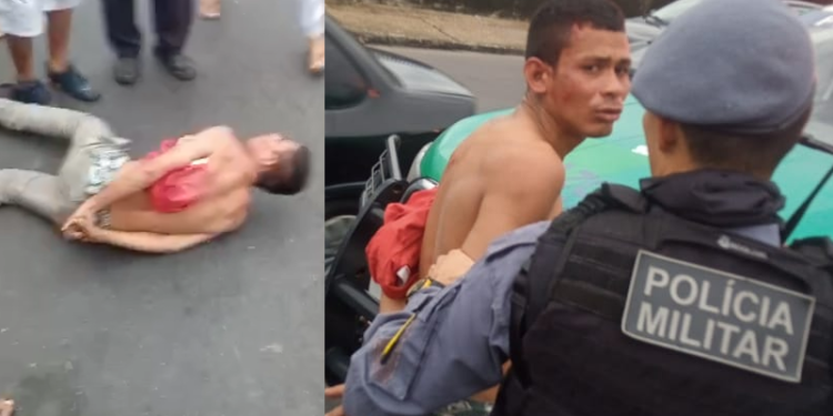 Vídeo: Homem quase é linchado no Coroado após tentar roubar mulher