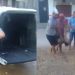 Vídeo mostra população de Manacapuru imobilizando e jogando suspeito na viatura da PM; assista