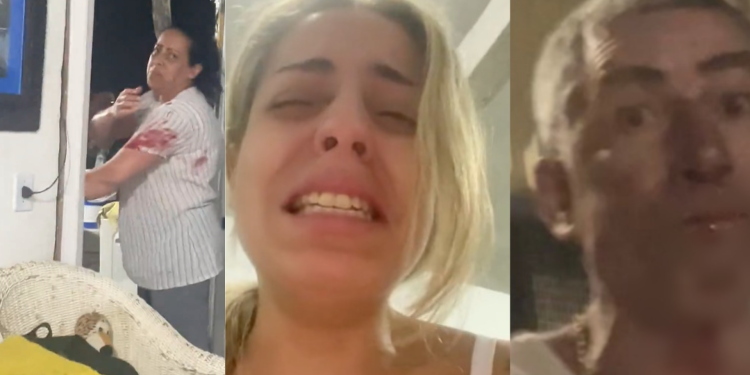 Tiktoker posta vídeos do pai tentado matar ela e a mãe com facão e espeto de churrascos