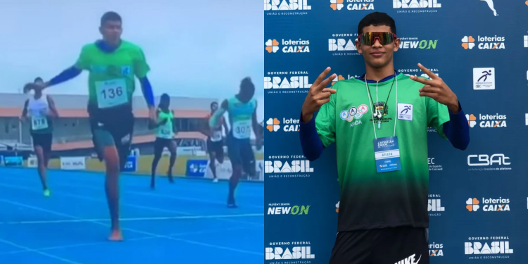 Atleta participa de competição descalço e vence corrida em 1º lugar